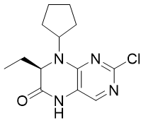 (7R) -2-chloro-8-cyclopentalkyl-7-ethyl-7,8-dihydro-6 (5H) - pyridone