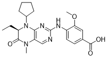 (7R) -2-Chloro-8-cyclopentyl-7-ethyl-5-methyl-5,6,7,8-tetrahydrotyrine-6-one
