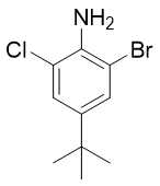 2-bromo-4- (tert butyl) -6-chloroaniline